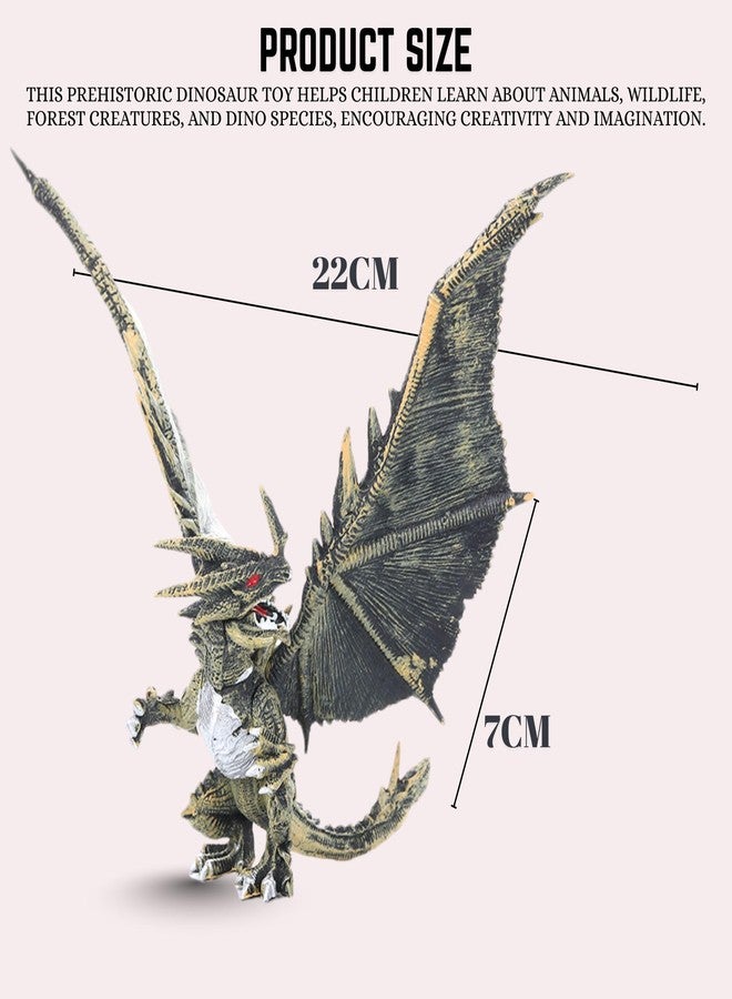 Mallexo Prehistoric Dino Dragon Animals Toys for Kids 3+ | 1PCS Realistic Forest Animal Dinosaur Toy Action Figure for Boys and Girls Birthday Gift Janwar Toy for Children Decoration Item (Brown) - Image 4